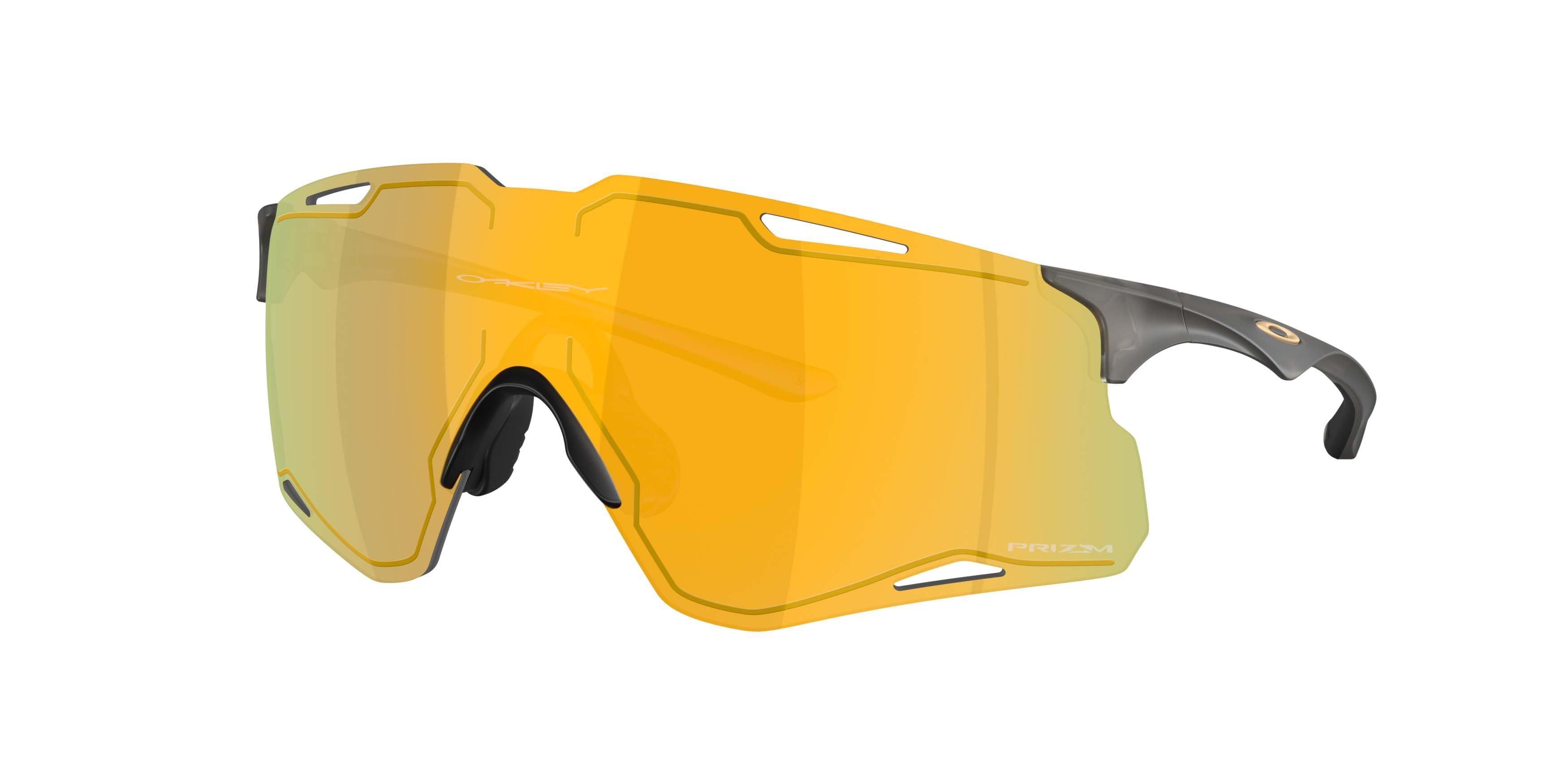 Oakley CYBR Lightning Prizm 24K Sunglasses - Matte Grey Smoke - GREY